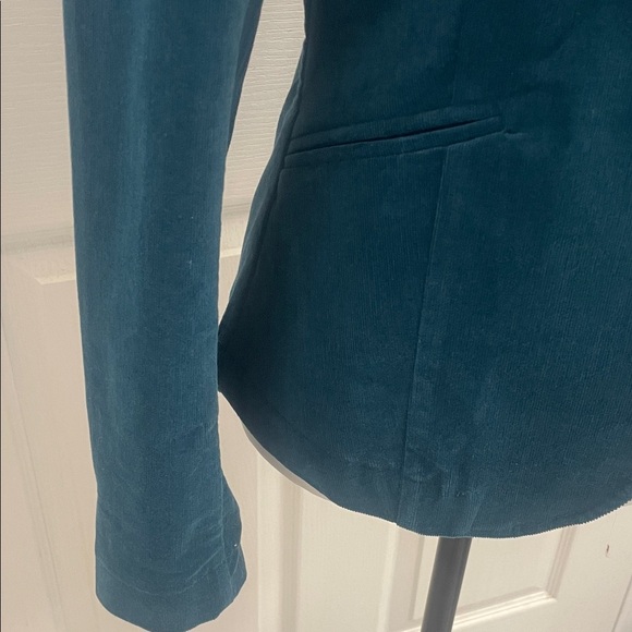 ZILCH Teal Blazer 2 Button Up Front Fitted Classic Sz XS - Picture 6 of 15